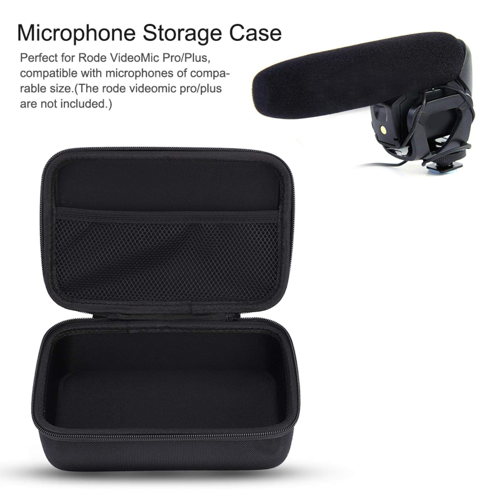 Pudełko do przechowywania mikrofonu, torba do przechowywania mikrofonów, ochrona przed upadkiem, pokrowce i etui ochronne na mikrofony Rode VideoMic Pro Plus 21,5 x 14,5 x 8 cm
