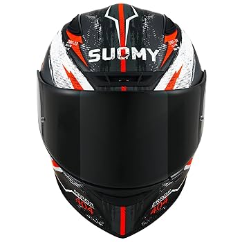 SUOMY ジェットヘルメット ブラック/レッド Amazon.com: Suomy Track-1 Helmet - 404 Matte Anthracite/Red