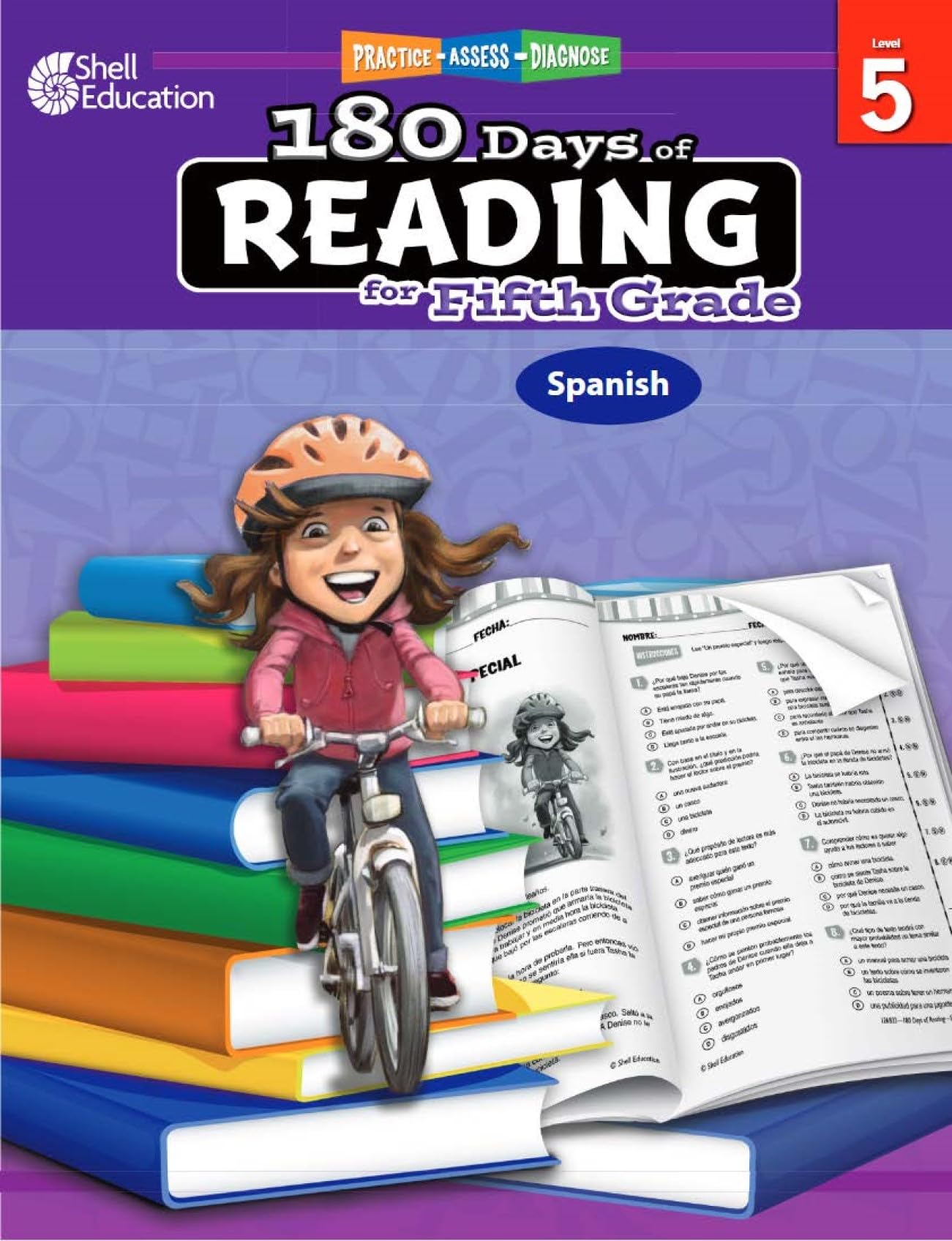 180 Days(tm): Reading for 5th Grade Spanish Practice Workbook for Classroom and Home, Cool and Fun Practice Created by Teachers (180 Days of Practice) (Spanish Edition)