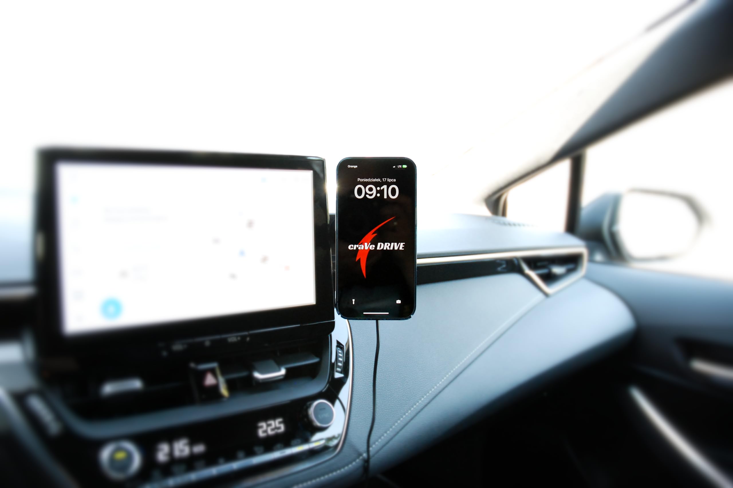 Supporto Magnetico per Cellulare Toyota Corolla XII E21 2022+ Facelift I 360° Wireless Quick Charge 15W I Porta Cellulare con ricarica wireless