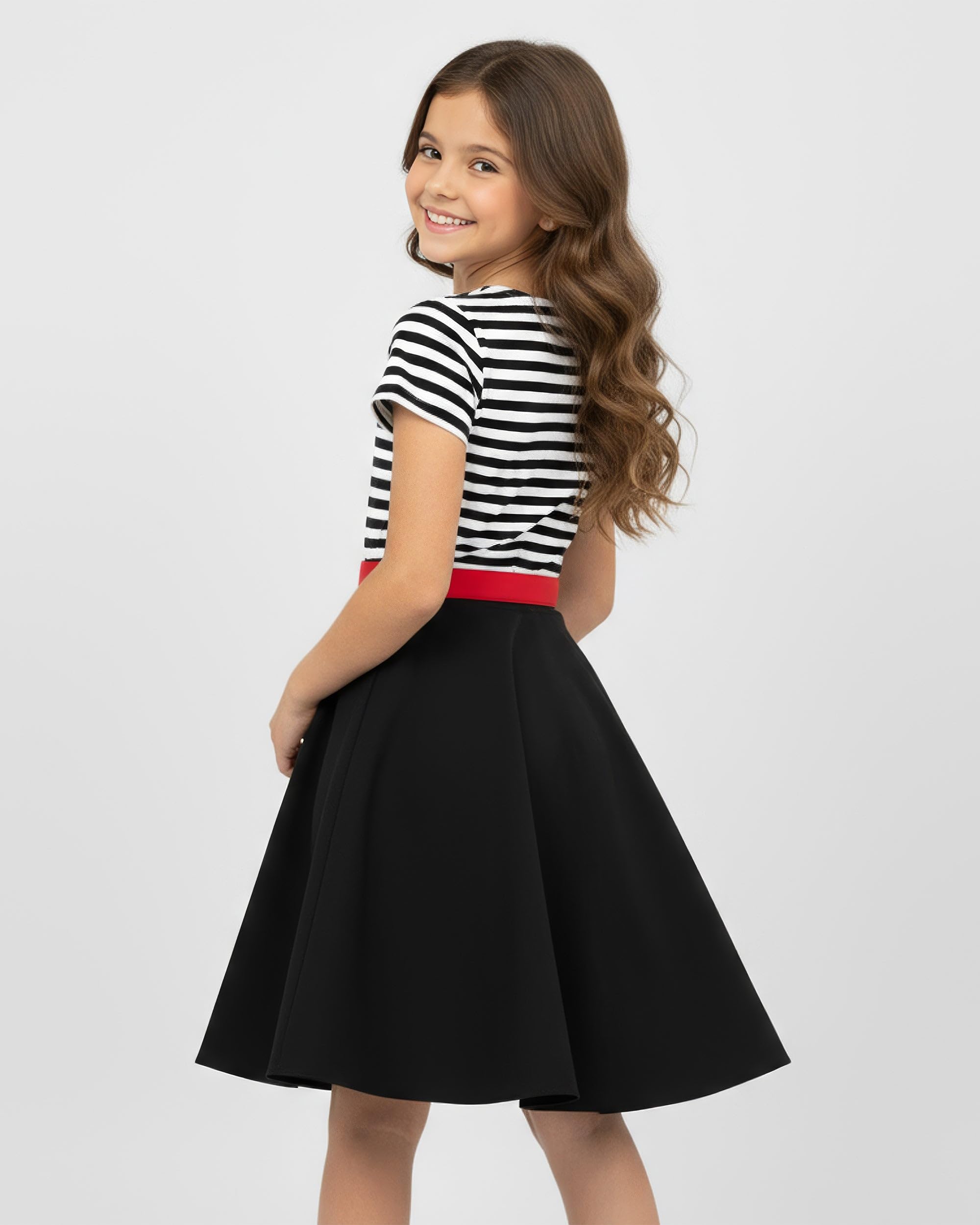 BlackButterfly Robe Fille Maria Rayures Bicolore Cérémonie