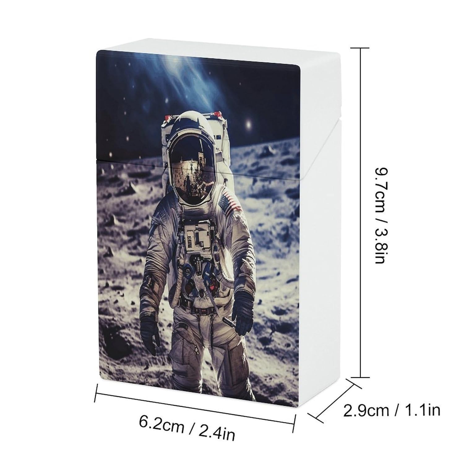 Astronaut Plastic Cigarette Case King Size for Men Women image 2