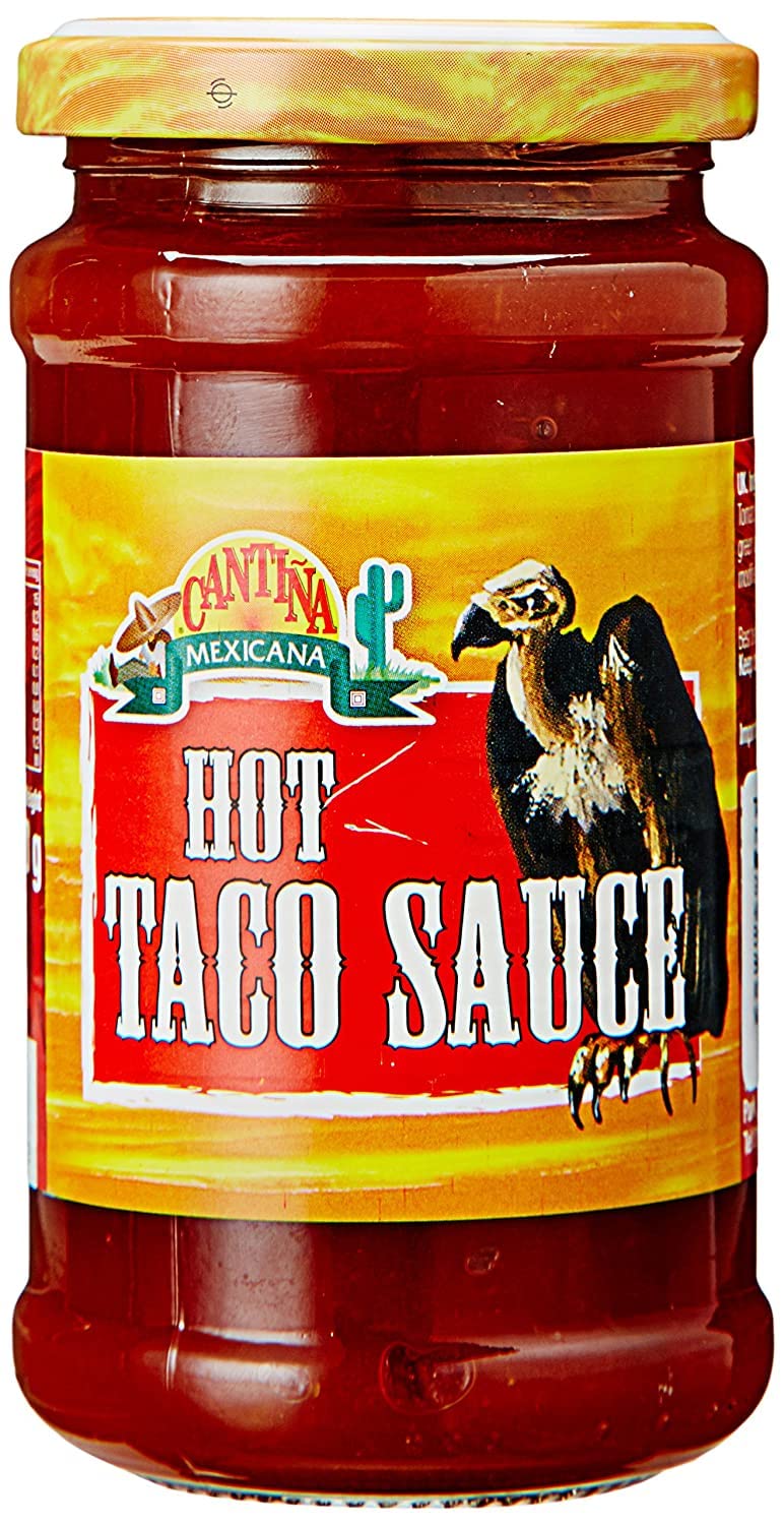 Cantina Mexicana Taco Hot Sauce (220g) | Mexican Cuisine | with Tomato, Jalapeno Peppers & Green Chillies | for Tacos, Burrito, Salad & Eggs | Veg