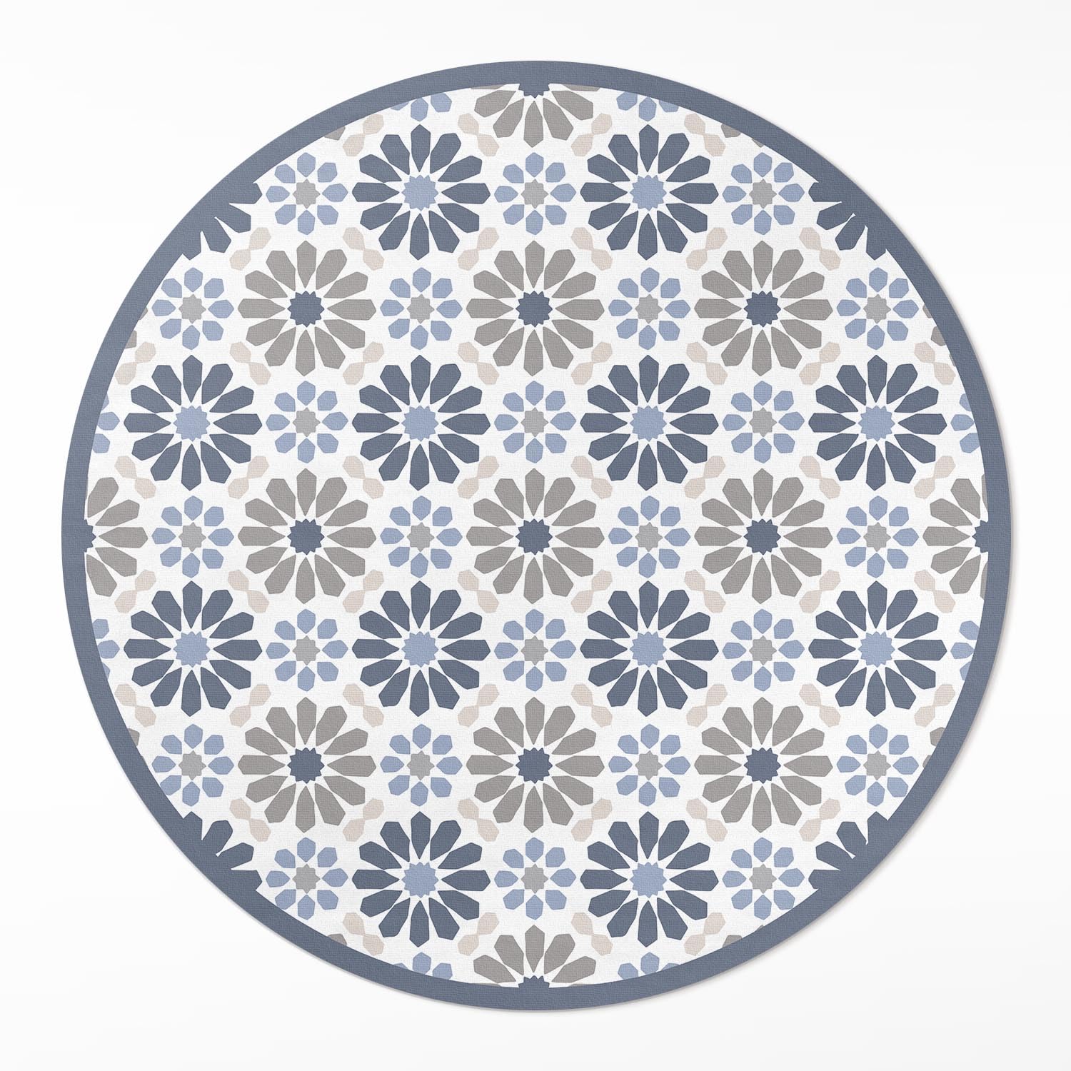 Tapis de cuisine rond ø150 cm créant une ambiance chaleureuse salon et chambre