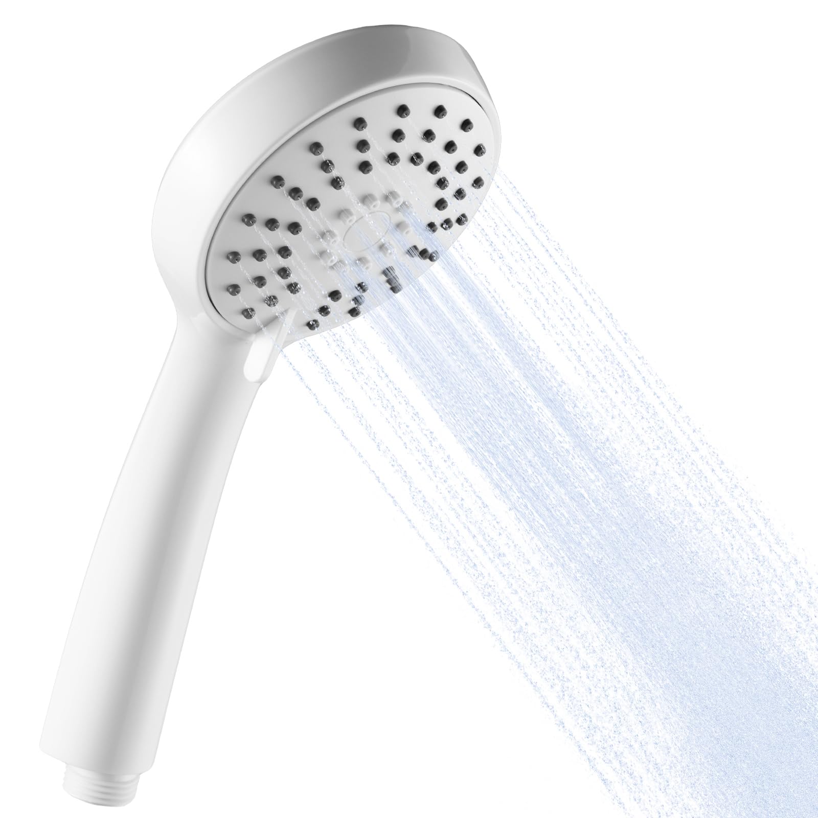 OFFO Shower Head with 3 Spray Modes, High Pressure Shower Head Powerful Boosting Handheld Showerhead for Low Water Pressure, White