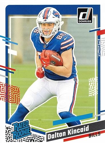 Miniatura 1 de 2023 Panini Donruss Football #308 Dalton Kincaid Rookie Card - Rated Rookie