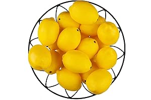 Toopify 20-Pack Artificial Yellow Lifelike Lemons