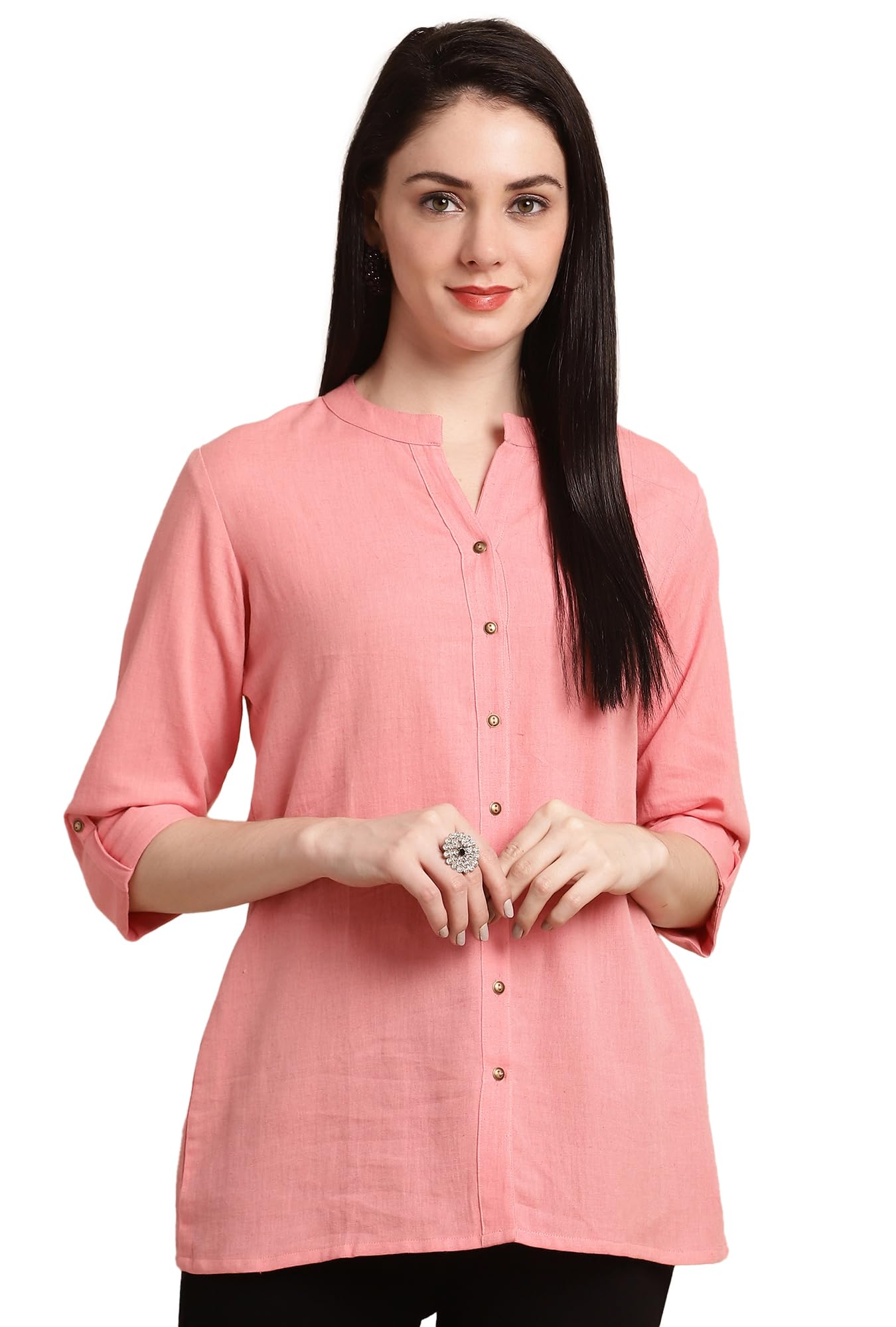 Pistaa's Women's Cotton Regular Fit Casual Kurti