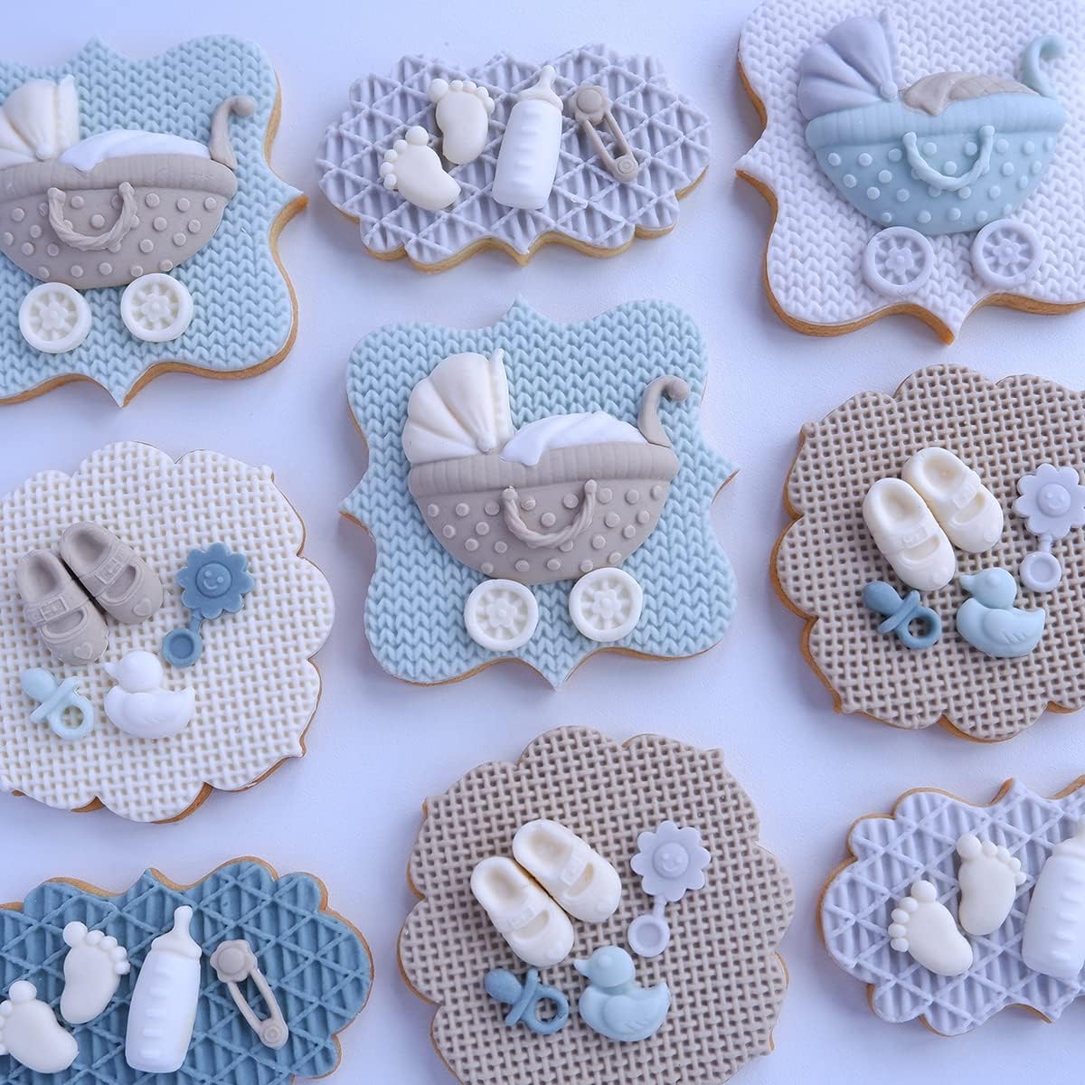 FirstTry Baby Shower Theme Fondant Mold I 3D Newborn Baby Accessories Mini Round Silicone Mould I for DIY Handmade Chocolate Cake Décor Polymer Clay Candy Cookies Cupcake Gummy Resin Art Craft (R885) — Amazon image 5