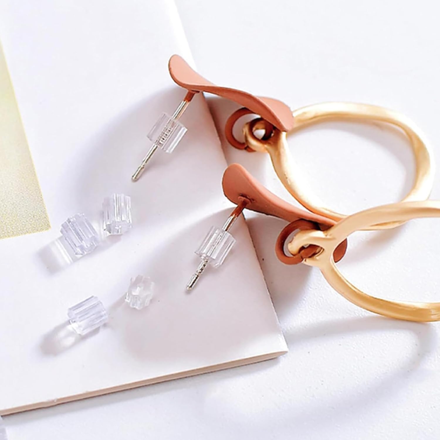 Silicone Earring Backs, 200 Pack Clear Hypoallergenic Replacement Stoppers, Fits Stud Post Hoop Fishhook Earrings - Image 5