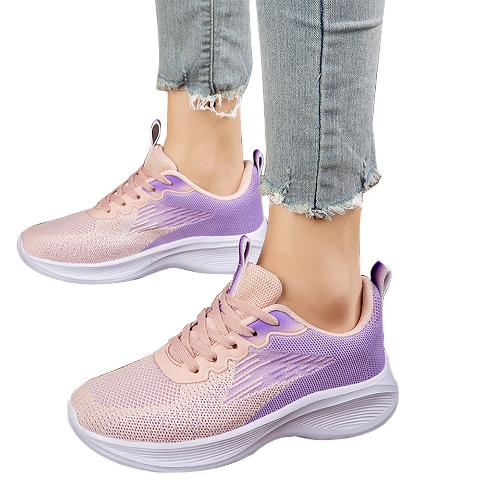 Sneaker Donna Comodo Outdoor - Scarpe Casual da Ginnastica Traspiranti | Sneakers Dimagrante Passeggio Suola Comfort Antiscivolo Scarpe Platform Jogging Tennis Running Sneakers Basse Ammortizzate