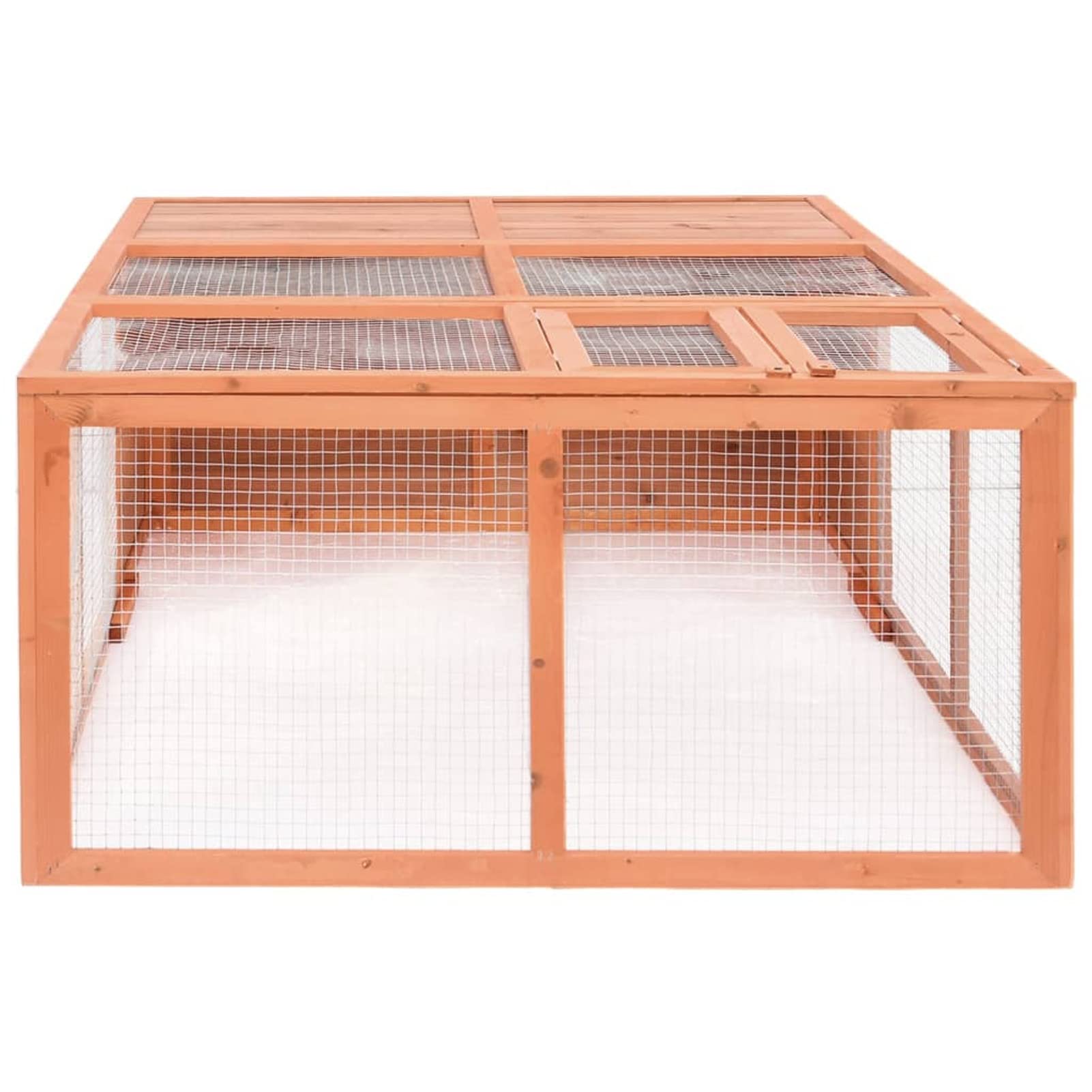 ZEYUAN Jaula de Animales de jardín, Jaulas para Conejos, Jaula Cobaya, Jaula Hamster, Jaula para Gatos, Jaula Chinchilla, Recinto para Conejos, Madera Maciza Abeto 150x100x50 cm