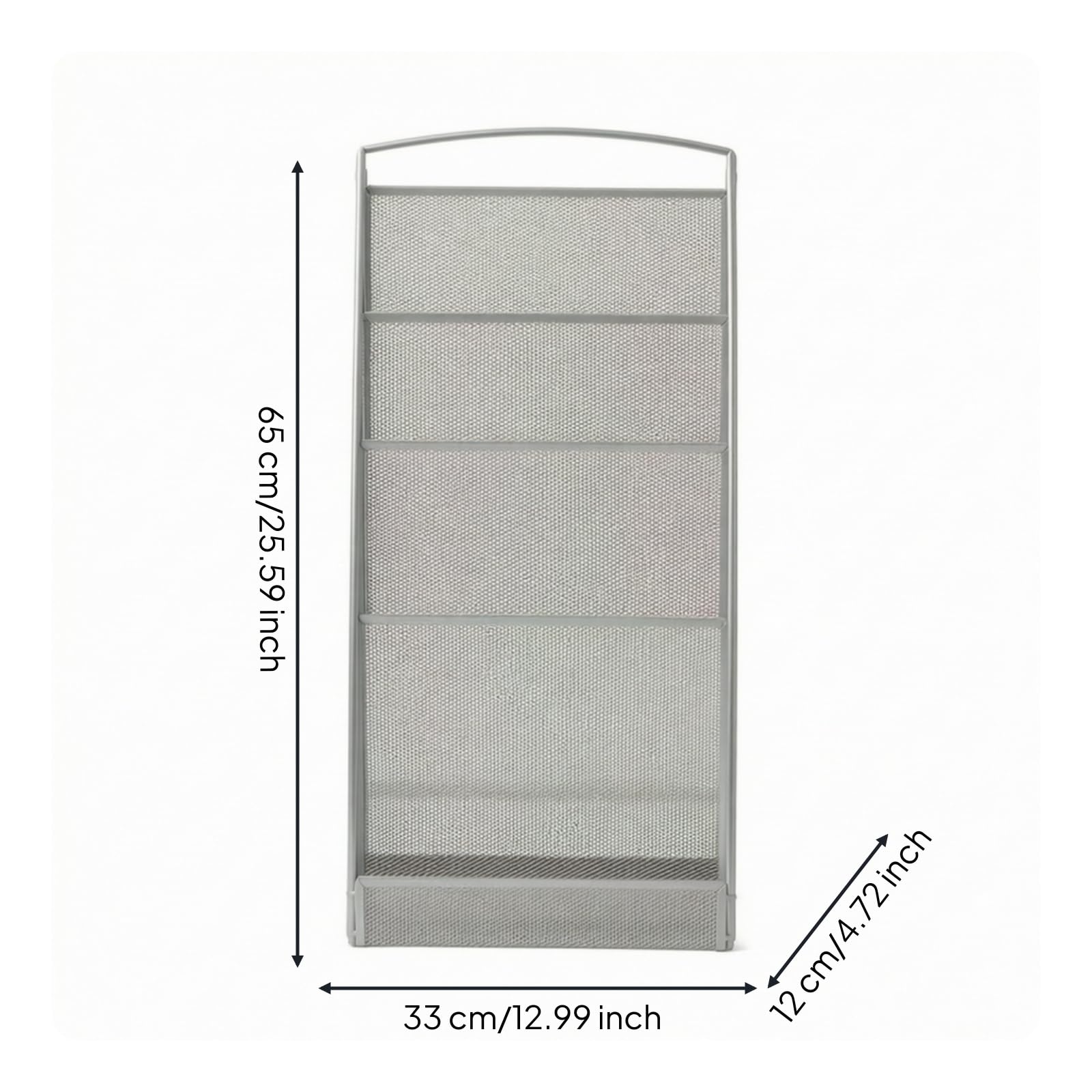 Amagogo Revistero de Pie de Malla Metálica con Organizador de Soporte Vertical de Revistas y Archivador con Base Rectangular Estable y Resistente, Plateado