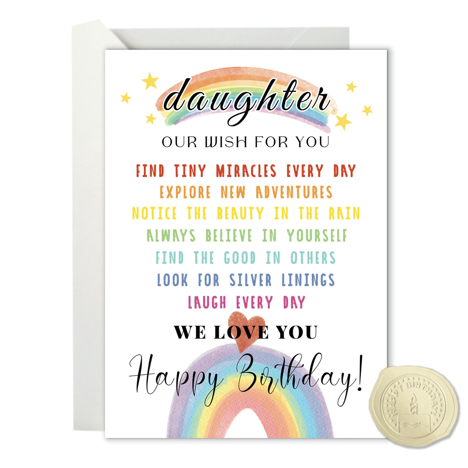 Lumoaster Daughter Birthday Card - Birthday Card for Daughter - Daughters Bday Cards&Gifts for Daughters Adult