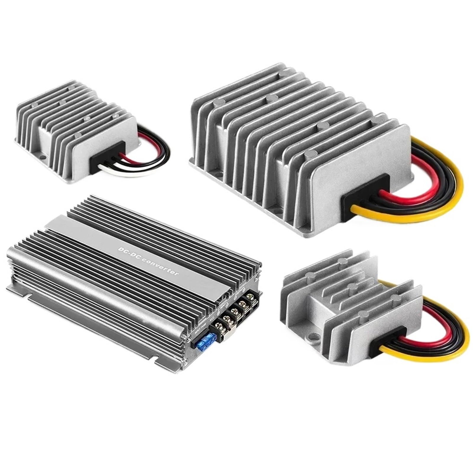 1 x transformator napięcia 24 V do 13,8 V, 12 V, 5 A, 60 A, 40 A, 30 A, 20 A, 15 A, 10 A, przetwornica napięcia DC DC, regulator mocy (24 V do 13,8 V 20 A)
