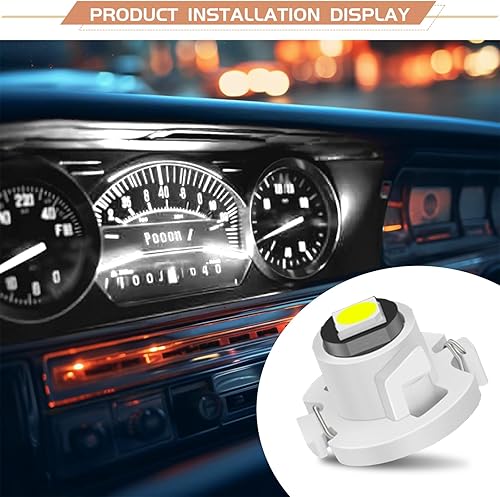 Miniatura 6 de yvshy 10 lámparas de escritorio T4.2 para instrumentos de automóvil, luz indicadora ultra brillante 3030 de 12 V, accesorios de iluminación de