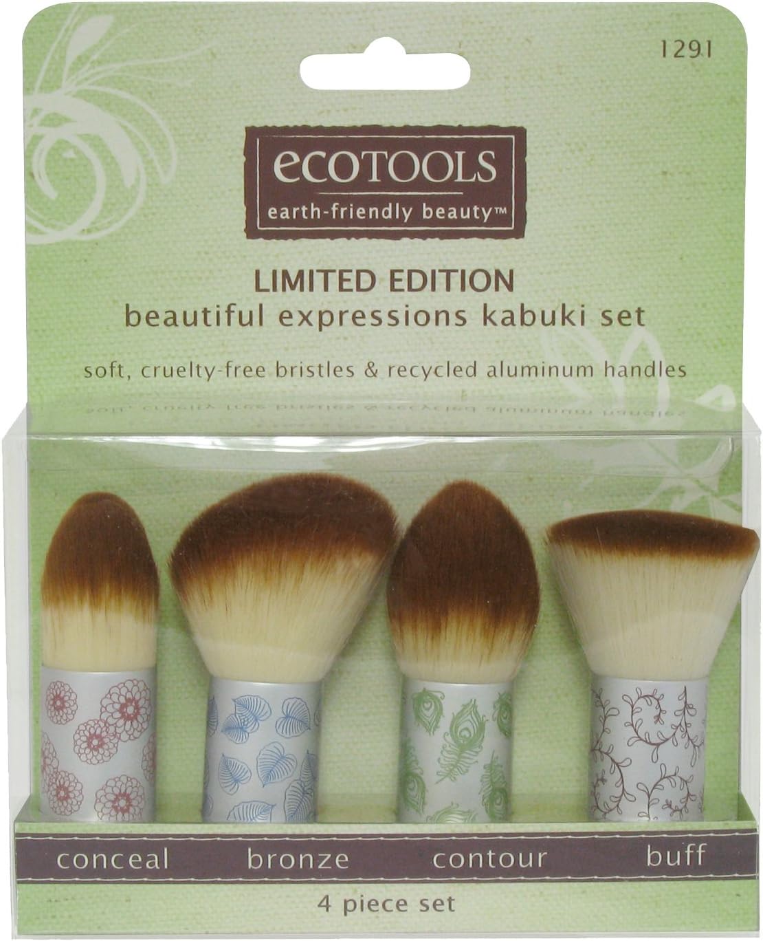 EcoTools Beautiful Expressions Kabuki Set Limited Edition 4 Piece
