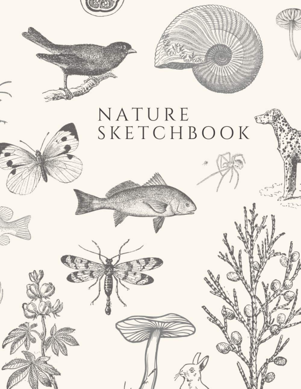 Nature Sketchbook: 8x5x11 | dot grid | journal | notebook | artwork | sketching | naturalist |