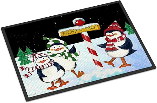 Miniatura 103 de Caroline's Treasures PJC1117JMAT - Felpudo para puerta delantera de 24 x 36 pulgadas, tapete antideslizante lavable de pelo bajo, 24 x 36 pulgadas