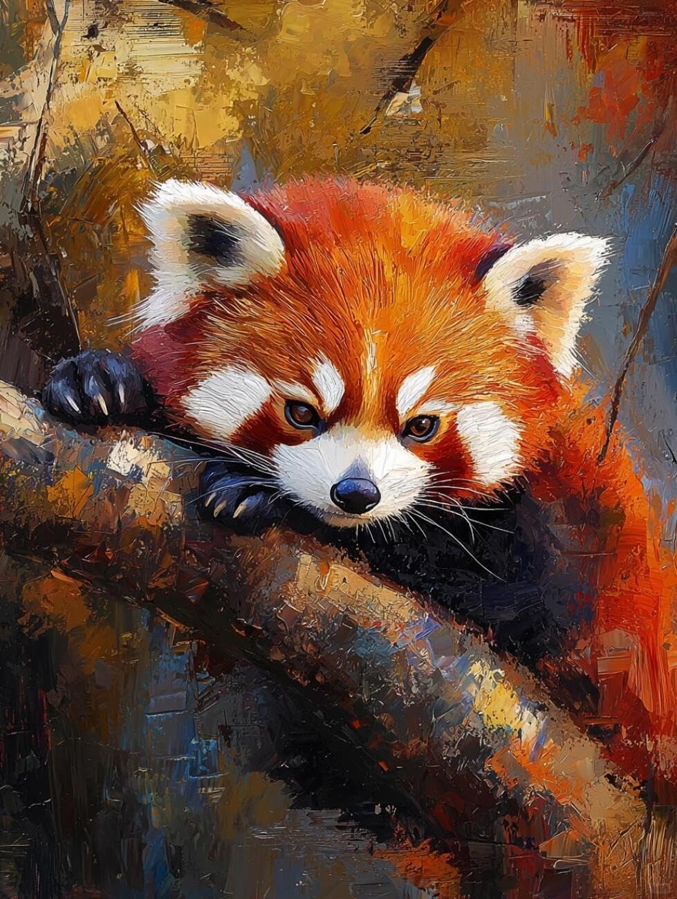 Henypt Stamped Cross Stitch Kits Cartoon Panda Animal DIY Needlepoint Set for Beginners The Elderly with Accessories Living Room/Bedroom Wall Hangings 14CT 40x50cm