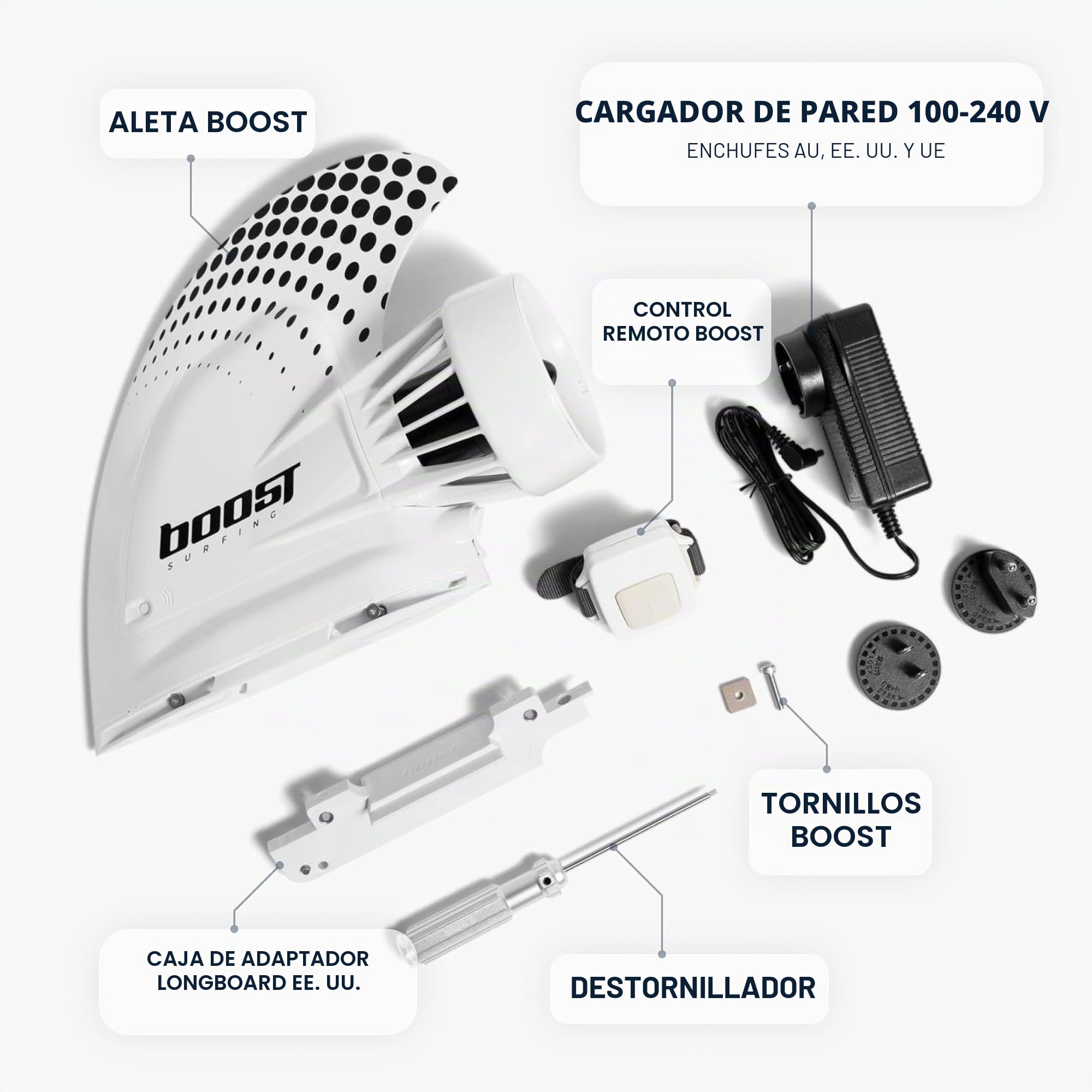 サーフィン・ボディボード boost Electric Surf Fin Boost Surfing Fin - Motor Eléctrico para Tablas de Surf, SUP y