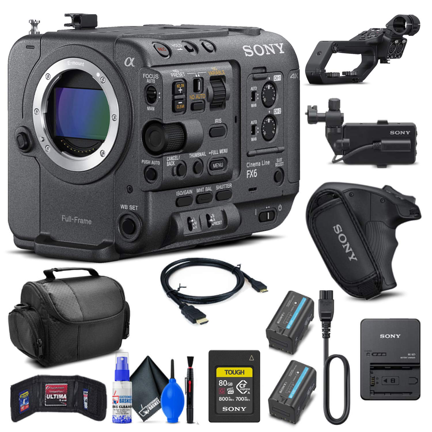 Amazon.com : Sony FX6 Full-Frame Cinema Camera (Body Only) (ILME