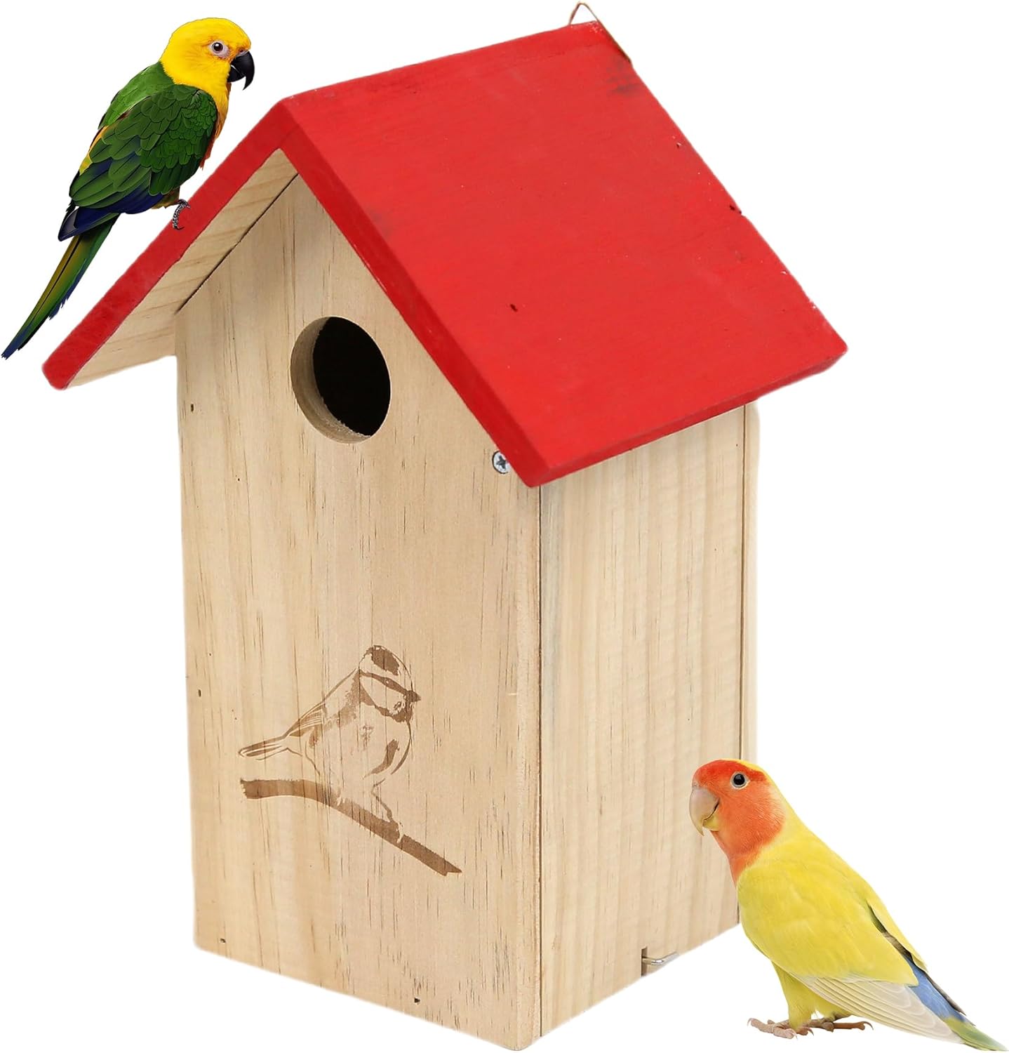 Seezengreen Wooden Bird Houses for Outside Hanging