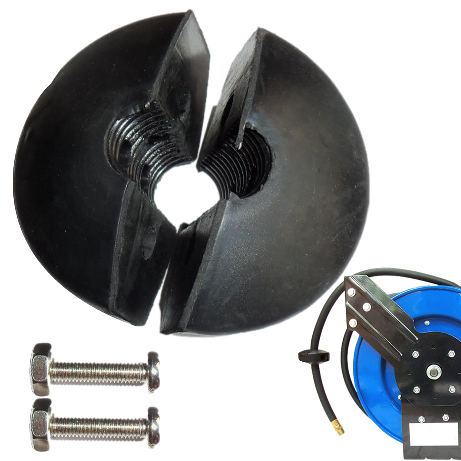 Butée de boule de tuyau - Accessoire enrouleur rétractable automatique - Butée à bille pour tuyau à ressort - Butée de retour automatique réglable - Arrêt de butée de tuyau réglable