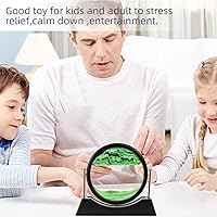 Vista 7 de Movimiento líquido de arte de arena en movimiento, pintura de arena de flujo 3D, decoración de arena movediza, alivio del estrés, imagen de arte