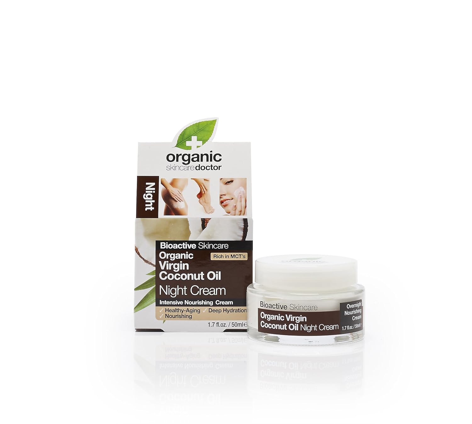 Organic Doctor Virgin Coconut Oil, Night Cream, 1.7 Fluid