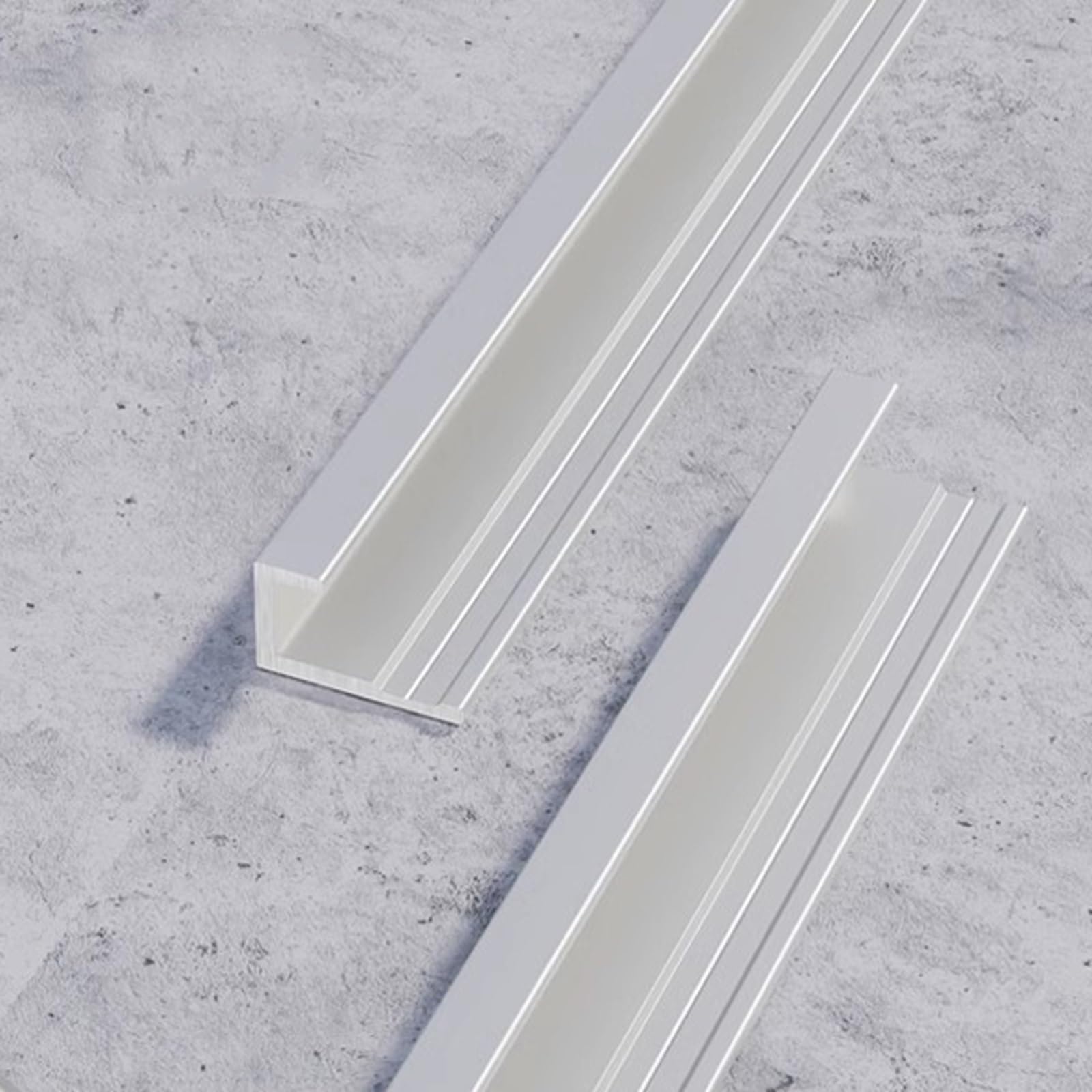 Matowe srebrne anodowane aluminium C-S profil krawędziowy wykończenia - 90 cm (3 sztuki) do renowacji wnętrz, 4,5 mm x 0,9 m, trwały ochraniacz na nos, idealny do projektów remontowych