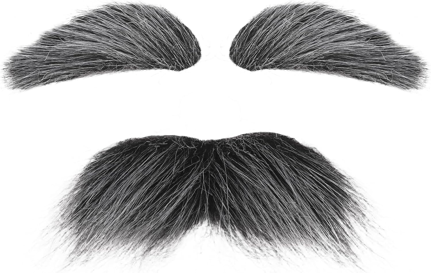 Old Man Mustache and Eyebrows,Fake Hair Costume Accessories for 100 Days of School, Book Day, Grandpa Dress Up and Cosplay