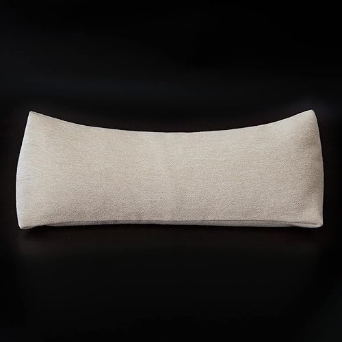 Almohada de apoyo para el cuello de trigo sarraceno, almohada cilíndrica cervical, almohada ajustable de cáscaras de trigo sarraceno, alivio del