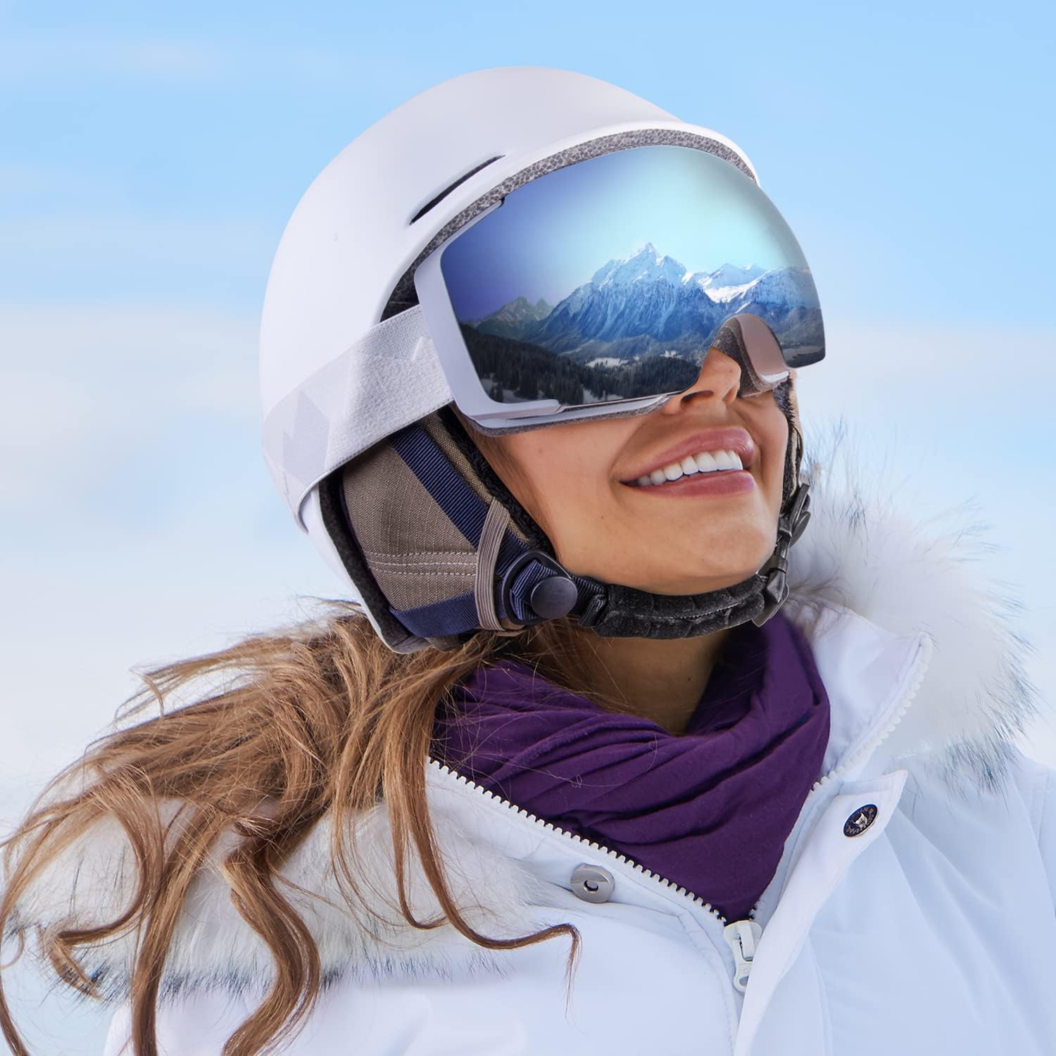 OutdoorMaster Lazurite Ski Helmet - Snowboard Helmet for Men, Women,Youth & Kids : Sports & Outdoors