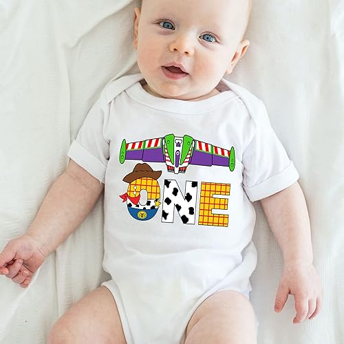 Miniatura 4 de toy first birthday shirt birthday outfit story 1 year shirt girl boy toy shirt one story toy birthday shirt one birthda shirt (12 month)