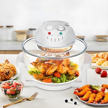 Non-Fryer Transparent Window 4.2 gal 12 L / 17 L Large Capacity, Air Fryer, Interrupted Memory, 108 Types of Recipes, Dishwasher, 360  Air Circulation, Multi-functional, Electric Fryer, Fry Food
