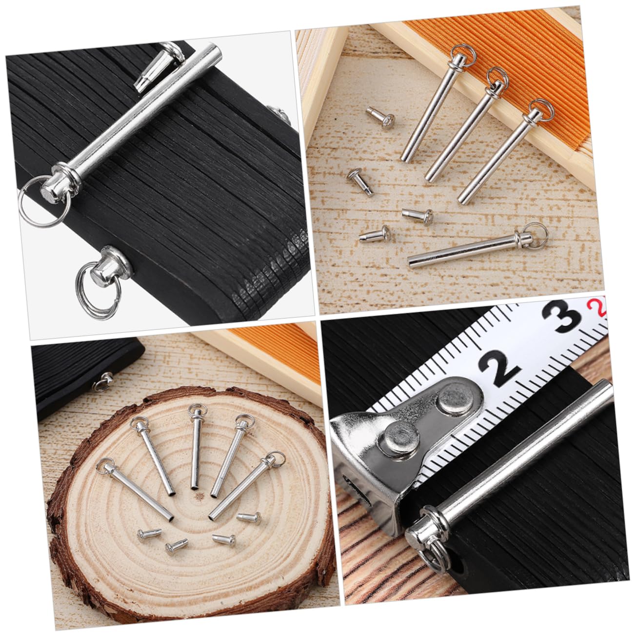 Cabilock Kit Riparazione Ventagli Manuali - 10 Set Rivetti In Metallo Con Albero Pieno - Per Ventole Pieghevoli