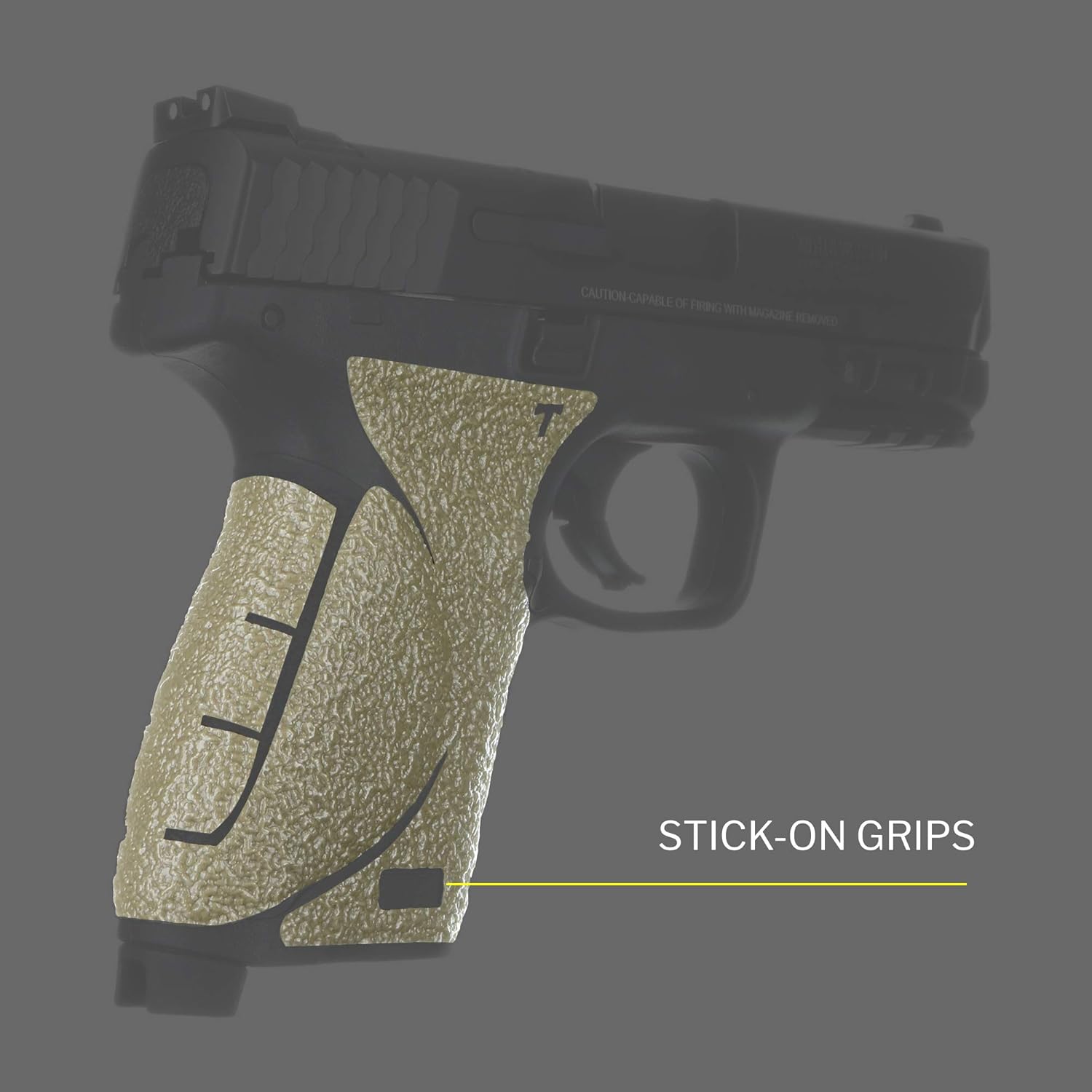 TALON Grips Adhesive Grip – Compatible with Smith & Wesson M&P M2.0 Compact 9mm/.40 – Made in The USA