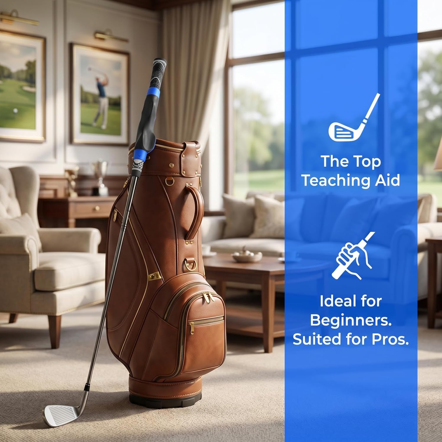 GameSwing True Grip Trainer 2.0,Golf Grip Trainer, Grip Trainer for Golf Clubs - Right Hand Golf Training Aid with Ergonomic Design, Corrects Golf Grip Posture and Improves Swing Accuracy