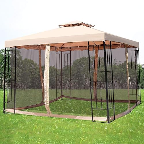 Miniatura 5 de TANGKULA - Cenador de toldo para exteriores, marco de acero, para jardín, jardín, patio, casa, fiesta, casa, patio, estructuras de jardín, cenador