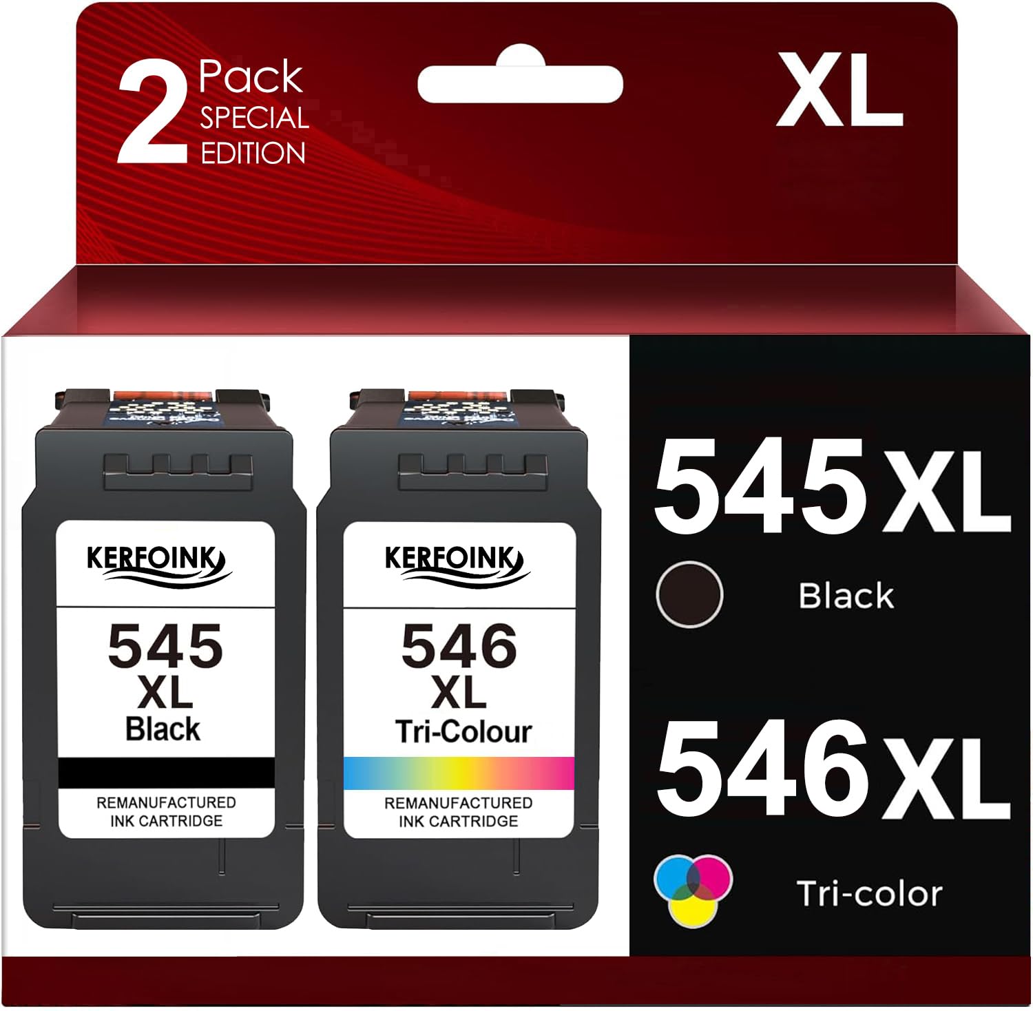 PG-575XL CL-576XL Druckerpatronen für Canon 575XL 576XL Multipack Patronen 575 576 für PIXMA TS3550i TR4755i TR4750i TS3551i TR4751i TS3750i TS3751i TR4756i TS3752i (2 Pack)