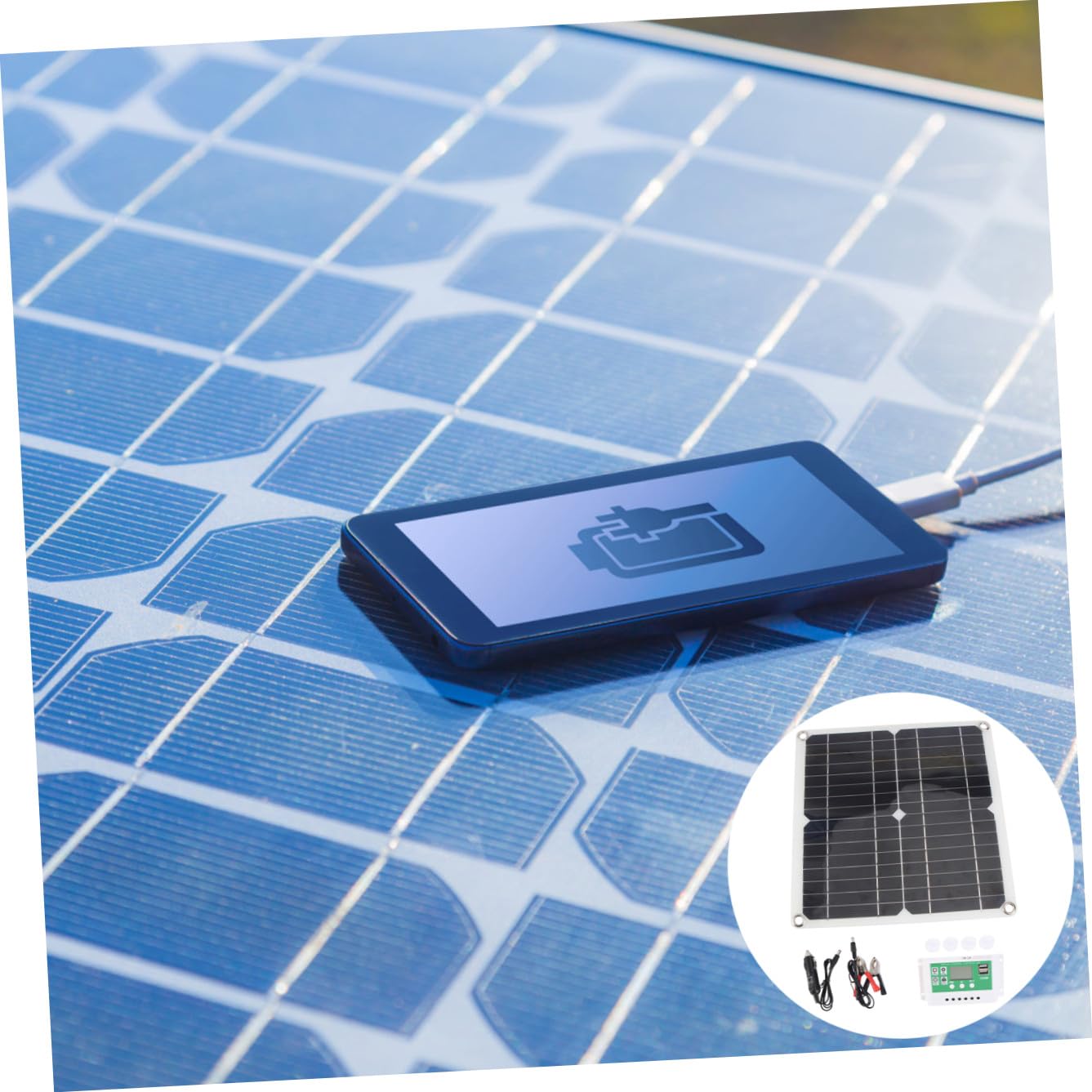 YARNOW Chargeur Solaire Extérieur Kit Panneau De Charge Solaire Pour Téléphone Portable Tablette Et Autres Appareils Via Usb