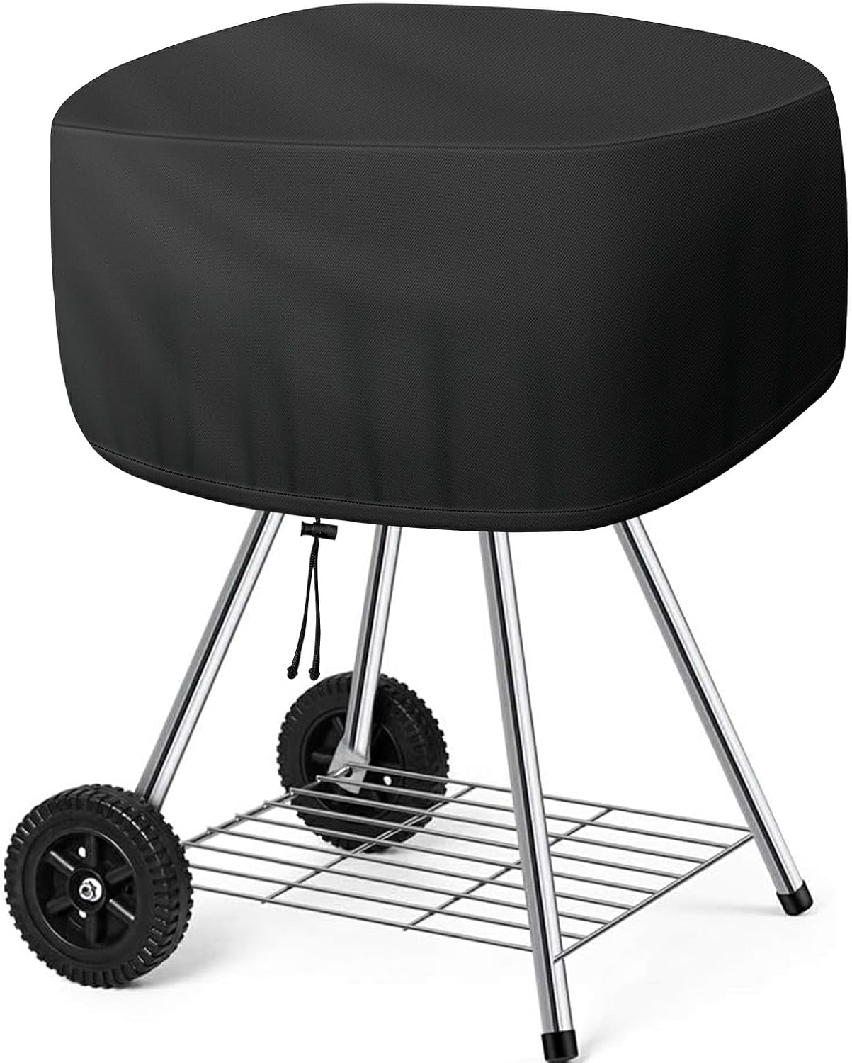 Cover for Outdoor 18 Inch Charcoal Grill, Grill Cover Fits Most Walk-a-Bout Charcoal Grills Within 21.5 * 21.5 * 14.5 in, Water-Resistant Oxford Fabric