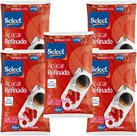 Açúcar Refinado 5kg (5x1kg) – Ideal para Docinhos, Bolos, Sucos e Sobremesas