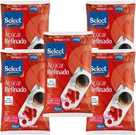 Açúcar Refinado 5kg (5x1kg) – Ideal para Docinhos, Bolos, Sucos e Sobremesas