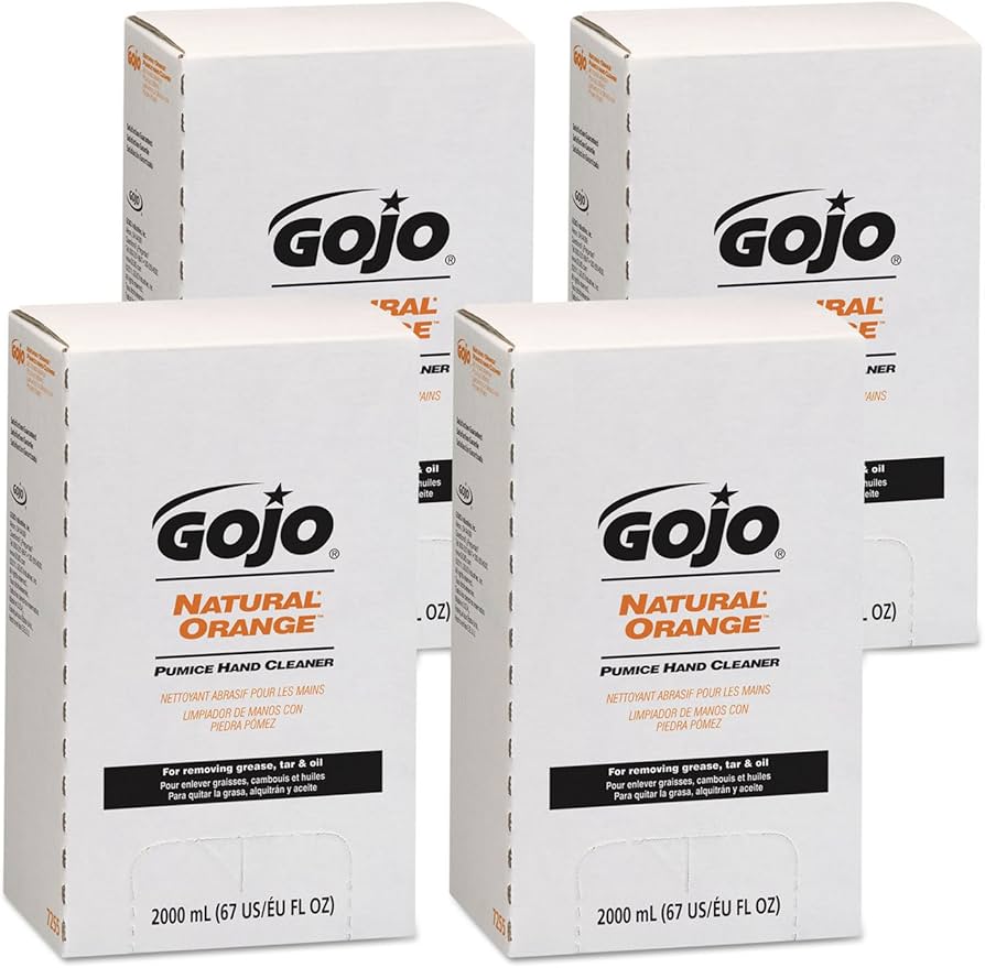 Amazon.com : GOJO 7255-04 Natural Orange Pumice Hand Cleaner 2000