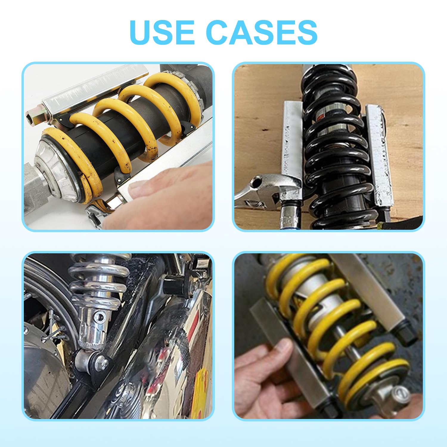 Outil de compresseur de Ressort de Moto, Outil de Retrait de Ressort d'amortisseur, Outils de réparation de Moto