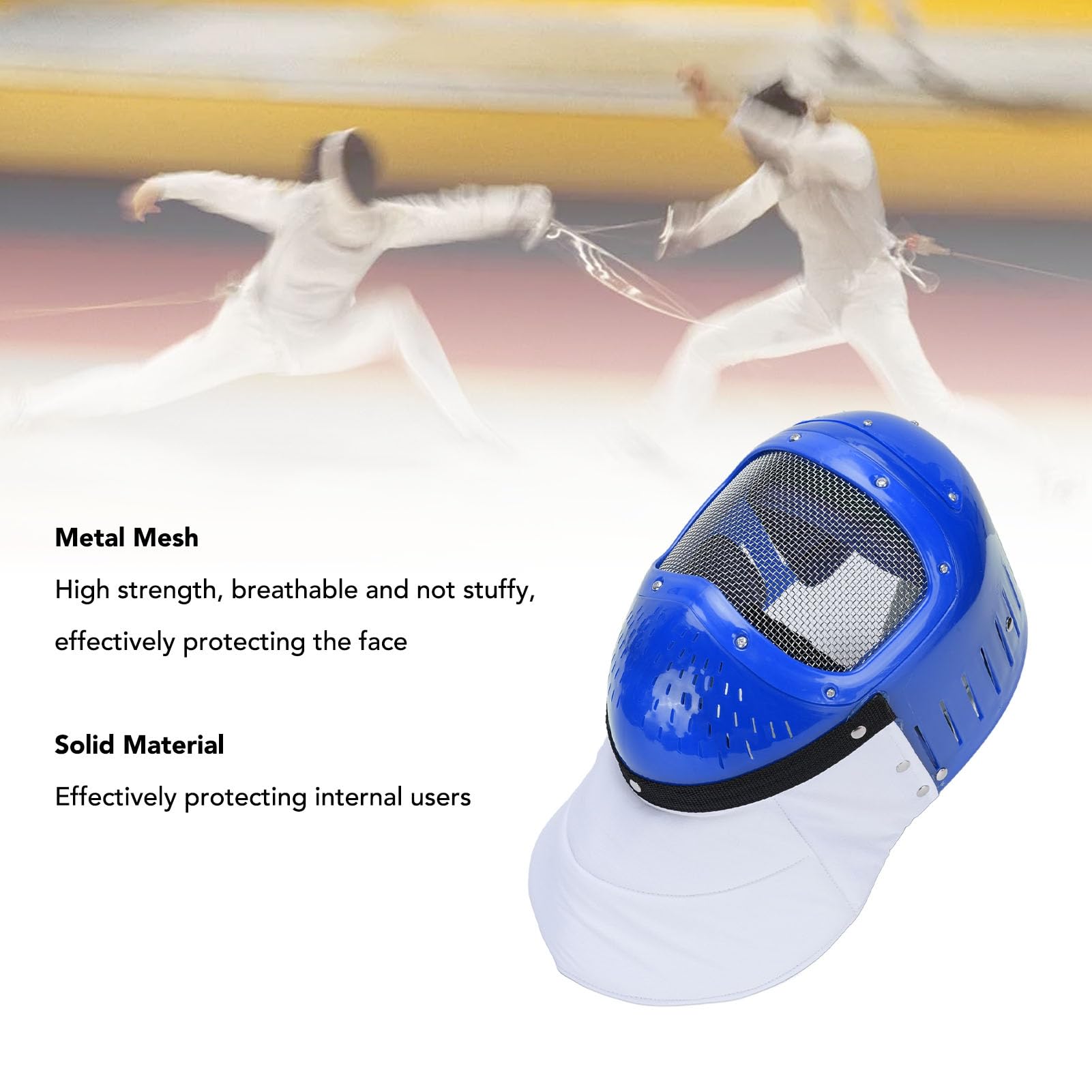Copertura protettiva per casco in rete metallica traspirante per bambini per uso in lamina di Sabre Epee