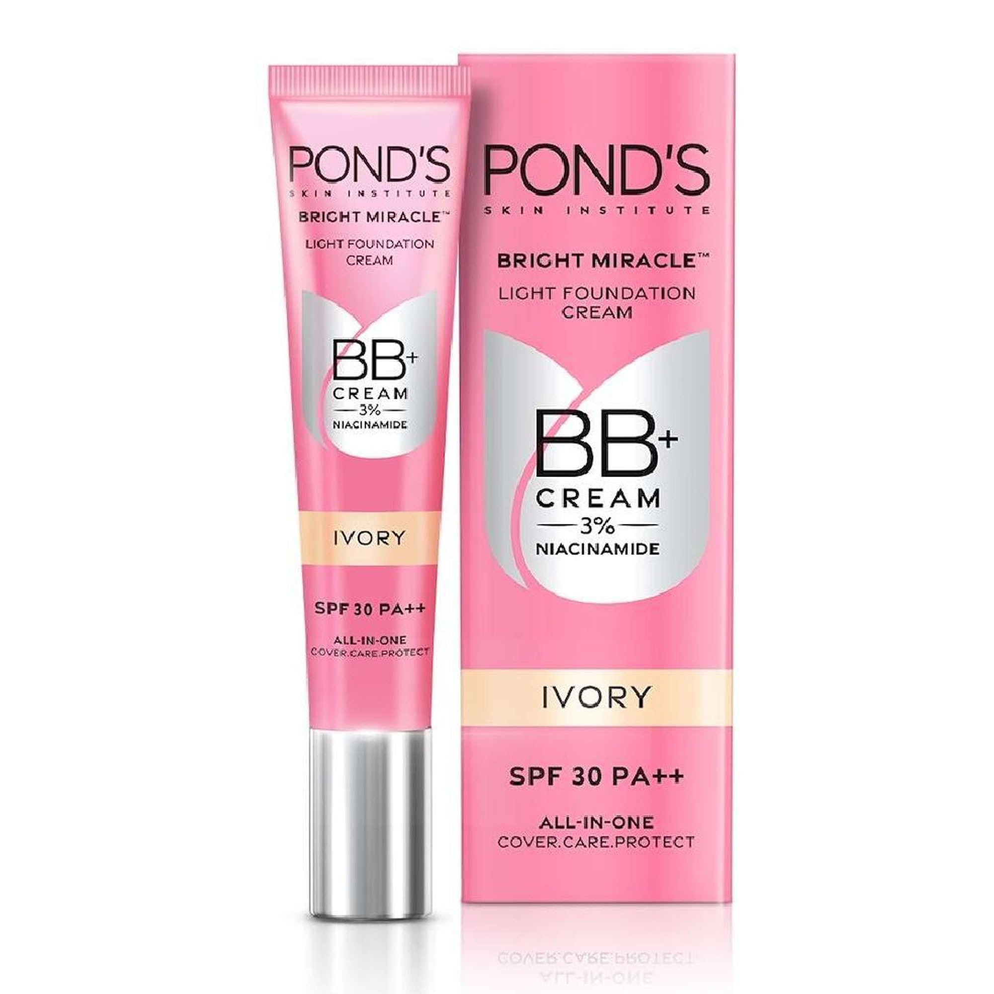 POND'S Bright Miracle BB+ Cream Ivory Lightweight Foundation Cream 18g