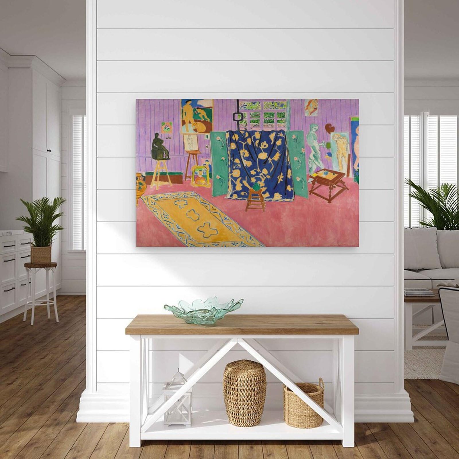 アンリ・マティス、ピンクのテーブル・クロス、希少画集画、新品額装付 Yahoo!オークション - アンリ・マティス ピンクのテーブル